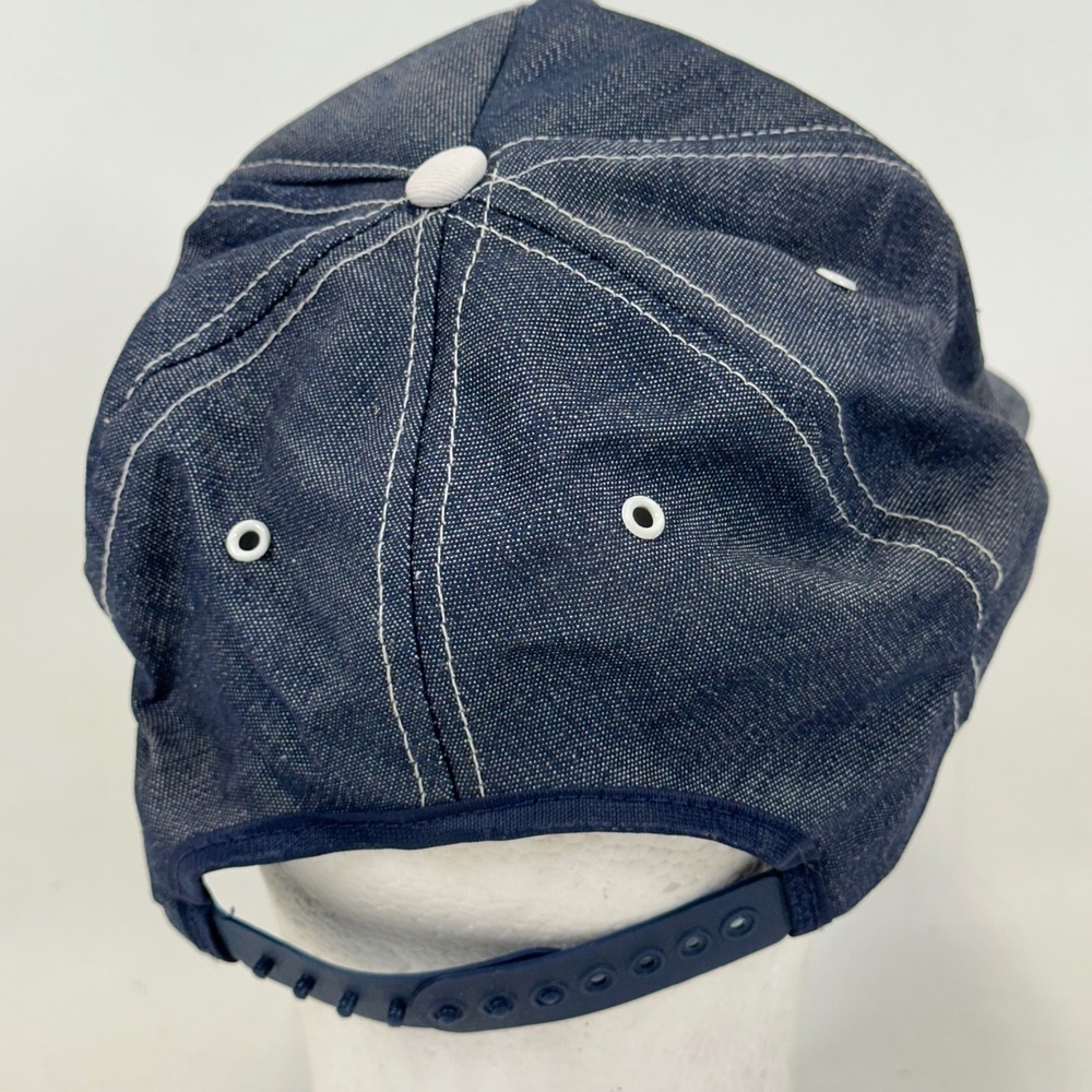 Vintage Cook Welding Body Shop Winfield WV Denim Trucker Hat Blue Snapback - Picture 4 of 7